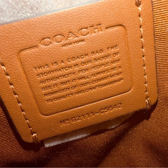 Coach Serena Satchel In Signature Canvas With Stripe. - Picture 15 of 16